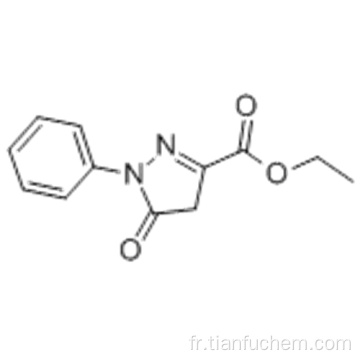 5-oxo-1-phényl-2-pyrazoline-3-carboxylate d&#39;éthyle CAS 89-33-8